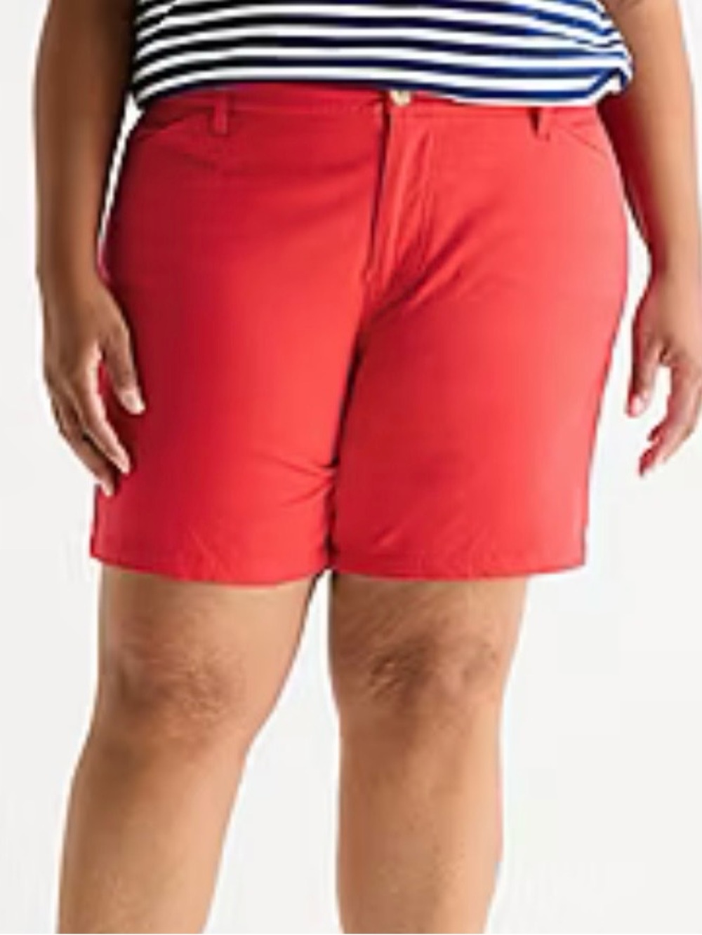 Women's Plus Size St. John's Bay Chino Shorts 26W NWT